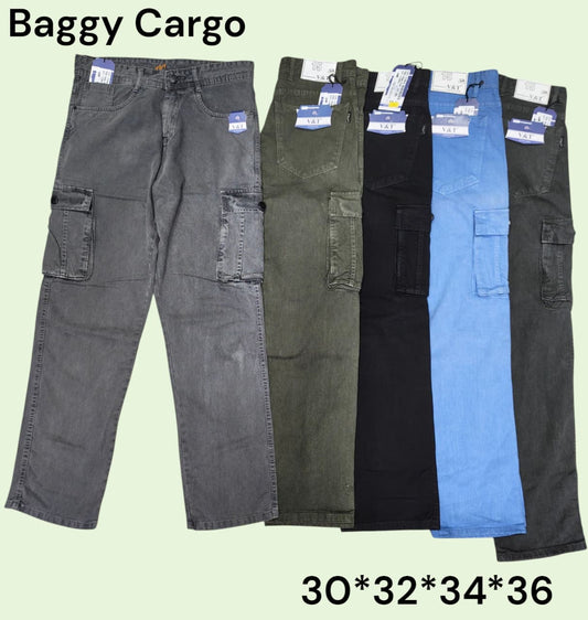 Men's Baggy Fit Cotton Cargo Pants