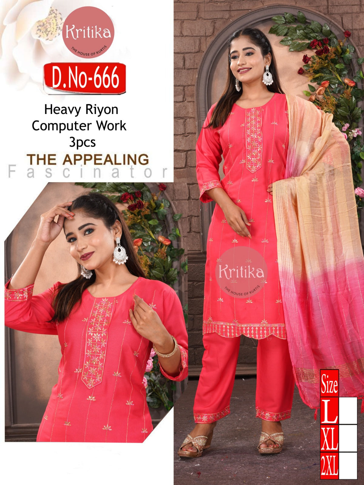 RAYON GORGIOUS NECK KURTI