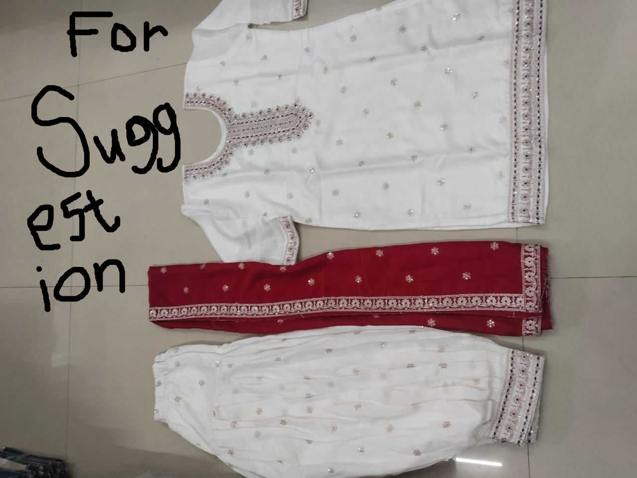 Royal Red - Punjabi Salwar Kurti  With Embroided Dupatta