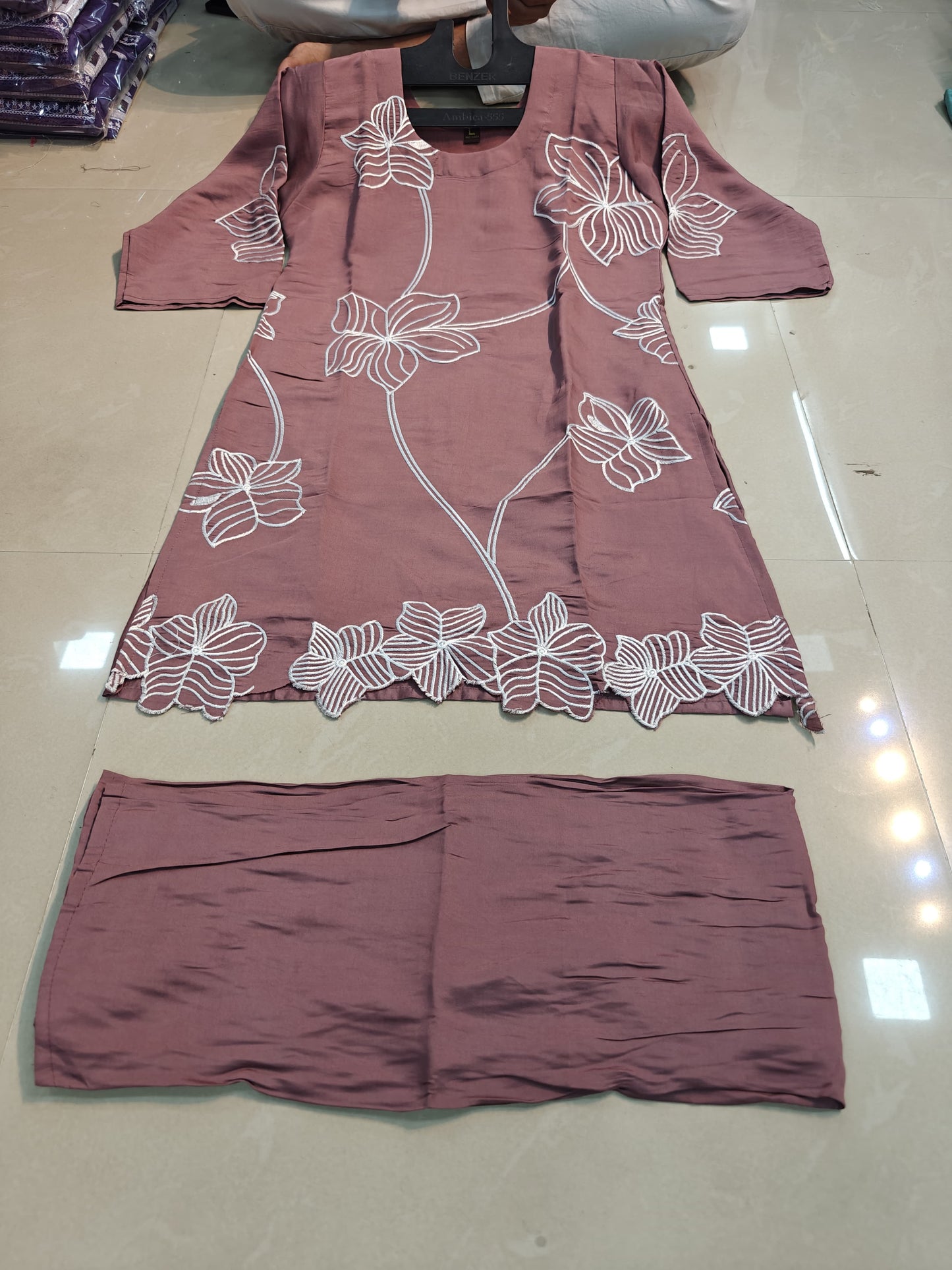 Elegant Roman Cord Set Cut work Clasic