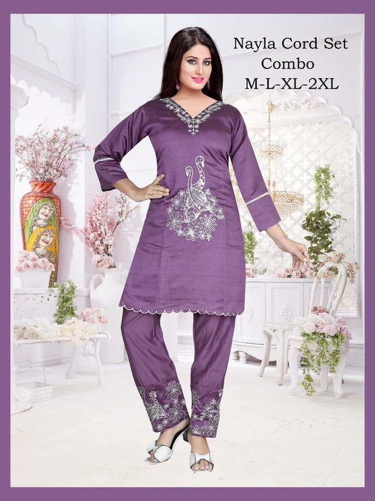 Luxurious embroided Roman Co-ord Set
