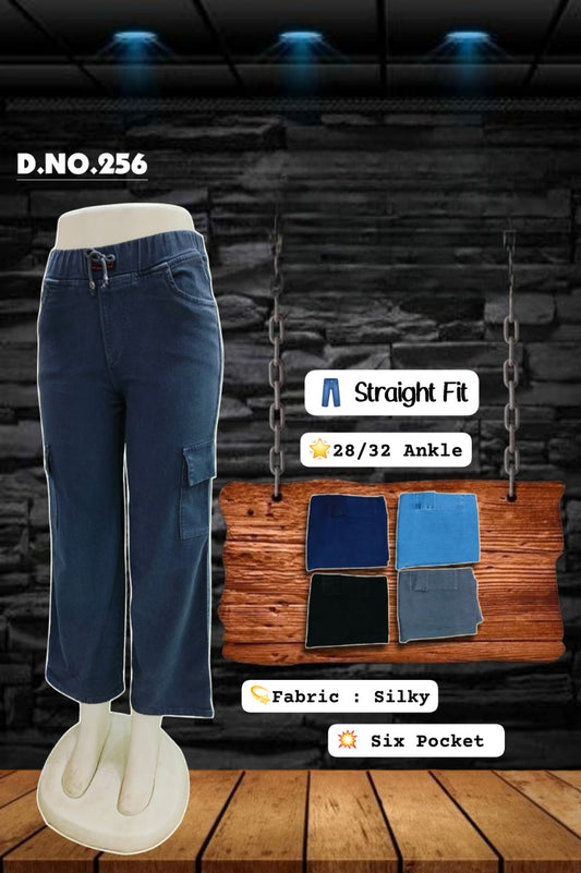 Comfortable Silky 6 pocket Cargo Denim