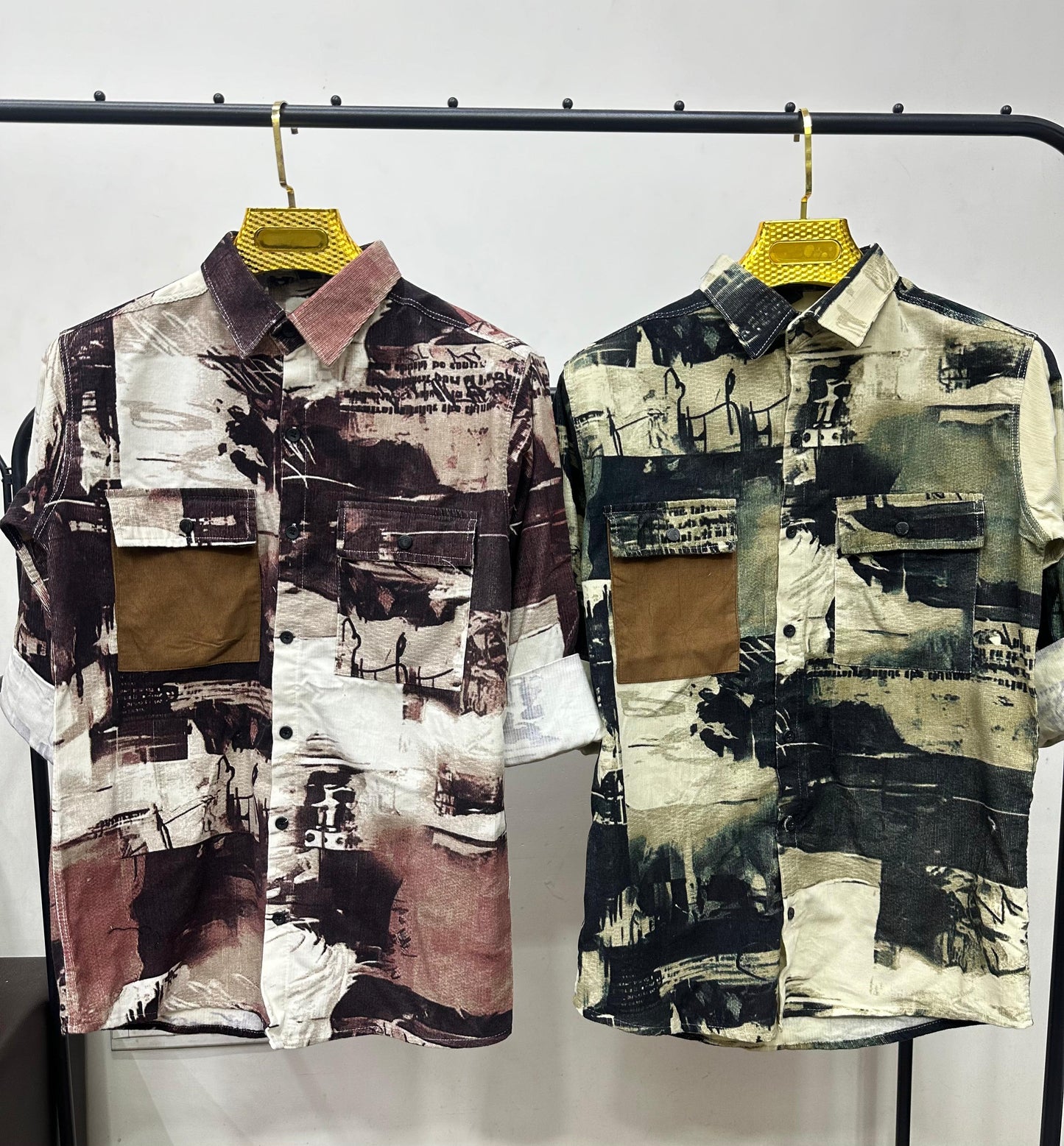 Fashionable Casual Shirts with Unique Texture and Pattern