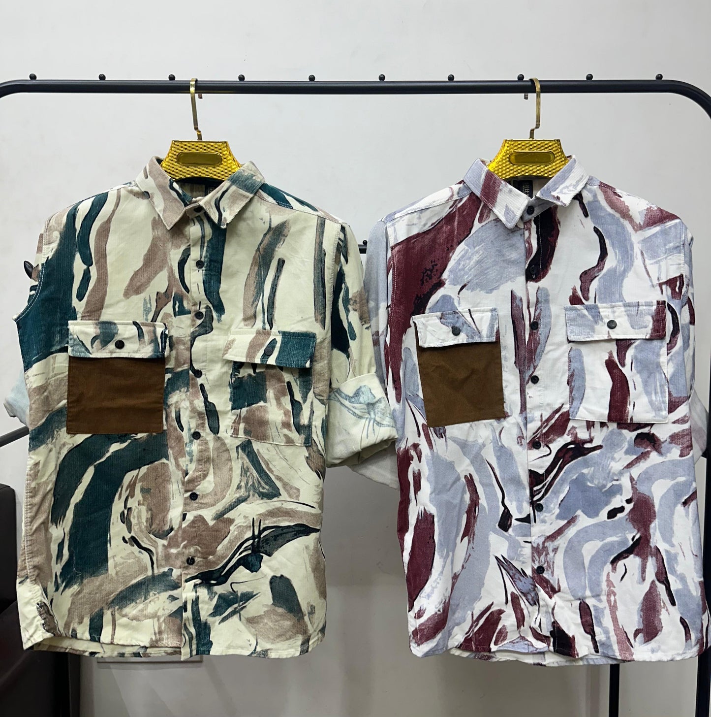 Fashionable Casual Shirts with Unique Texture and Pattern