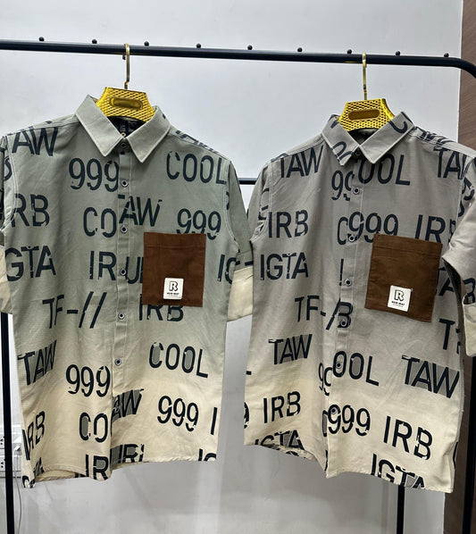 Trendy Men's Ombre Print Shir