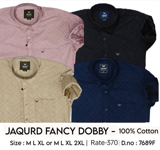 Jacqard Plain Solid Shirt