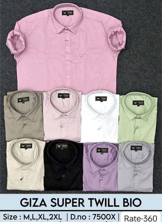 Giza Super Twill Solid Shirt