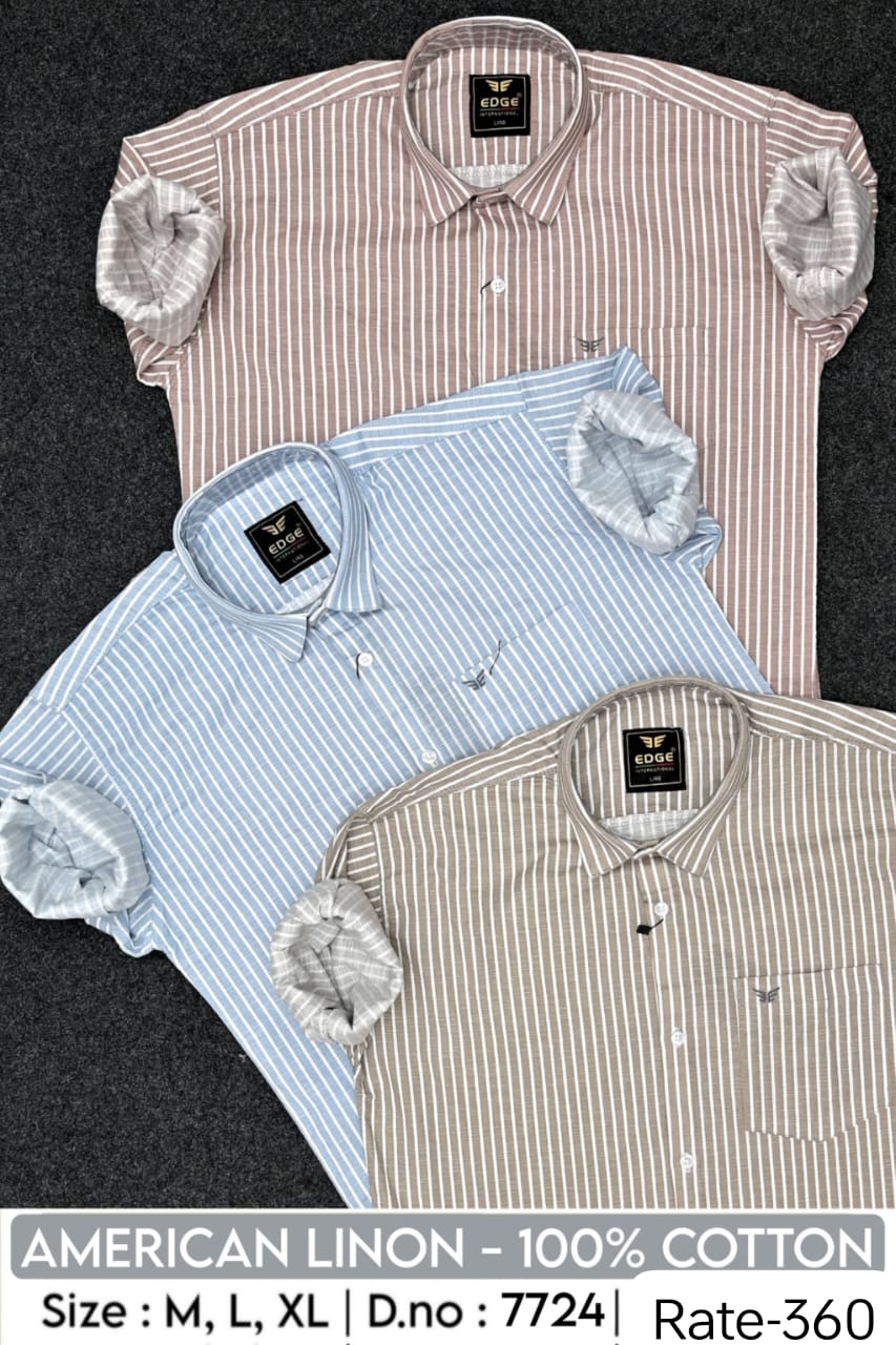 Men's American Linon 100% Cotton Full Sleeve