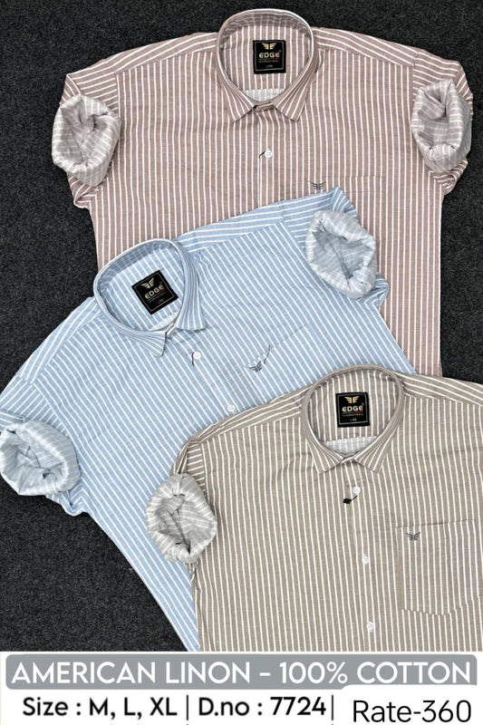 Men's American Linon 100% Cotton Full Sleeve