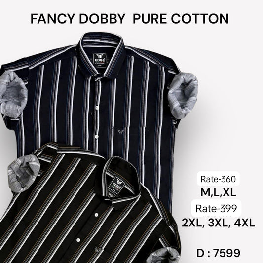 FANCY DOBBY PURE COTTON SHIRT