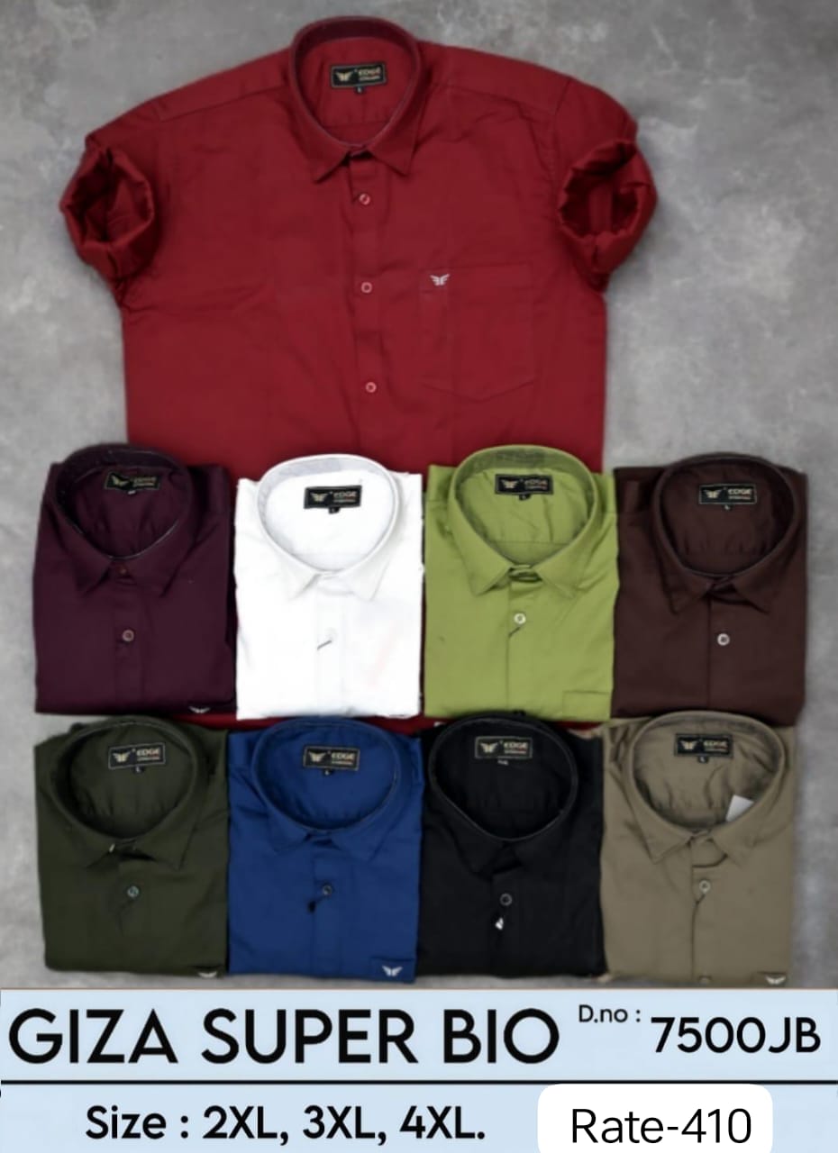Men's Giza Super Bio Plain Shirts