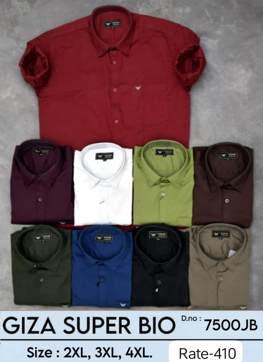 Men's Giza Super Bio Plain Shirts