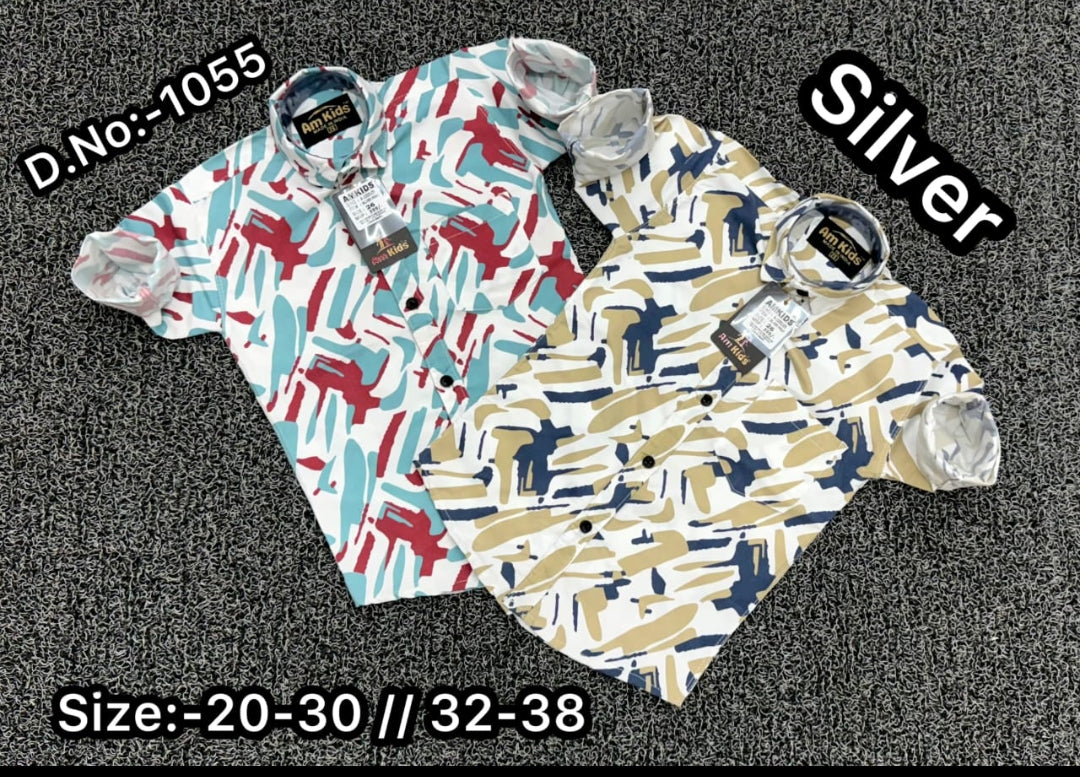 Kids Shirt Cotton Laffer Funky Print Full Sleeve