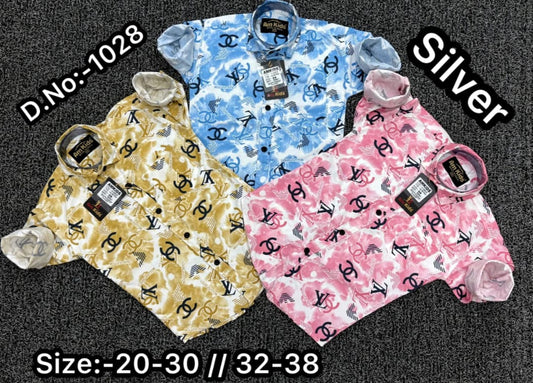 Kids Shirt Cotton Laffer Funky Print Full Sleeve