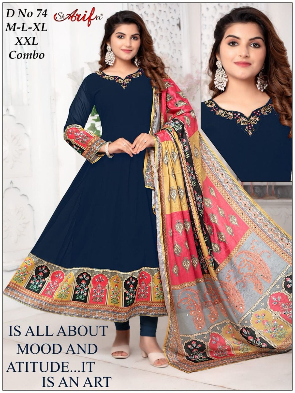 Anarkali-style Kurti