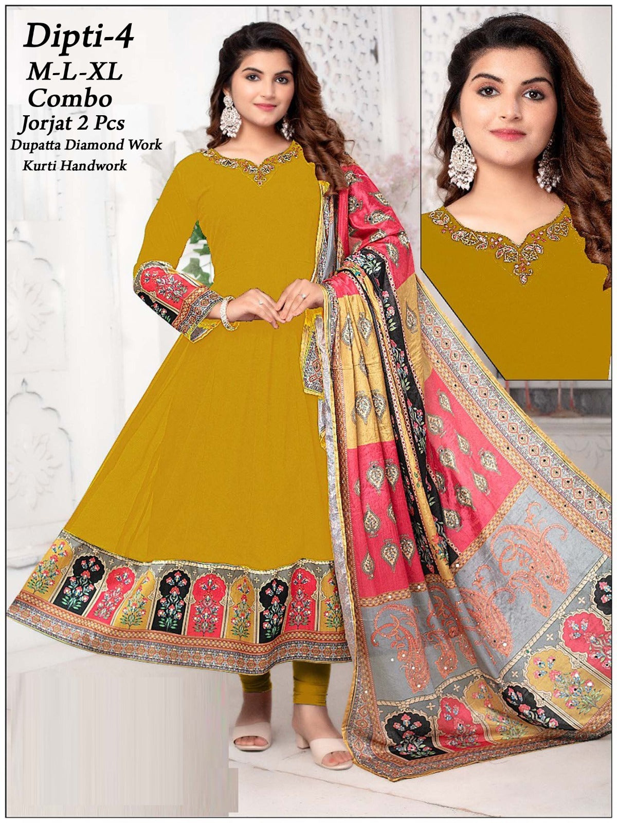 Anarkali-style Kurti