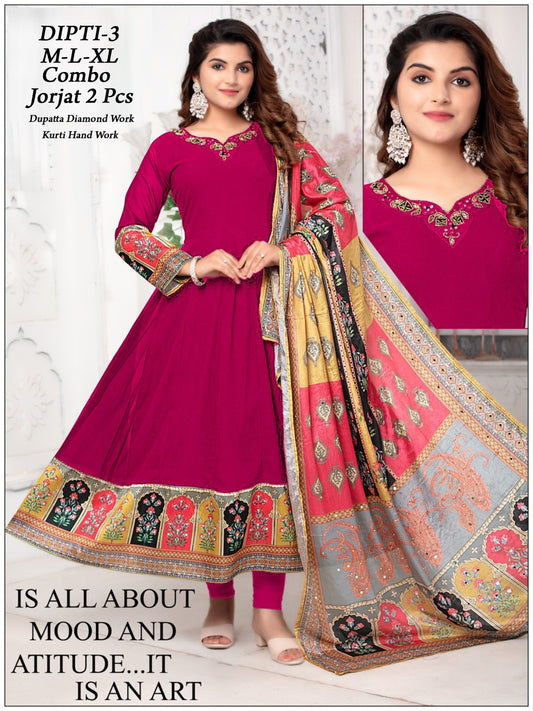 Anarkali-style Kurti
