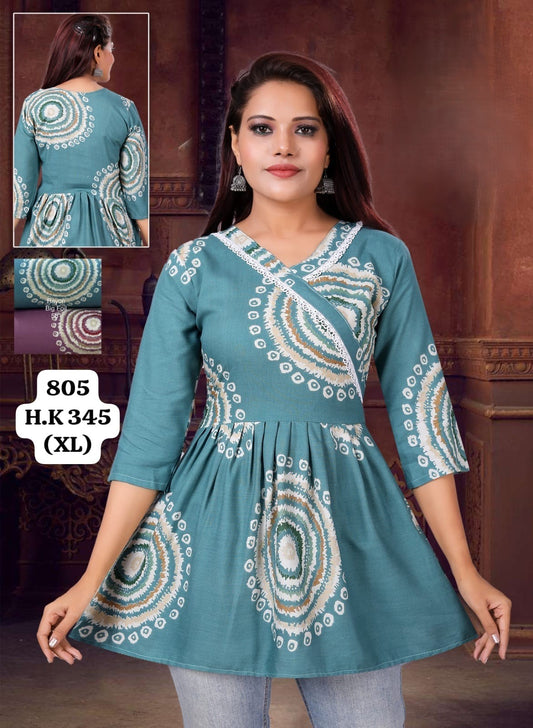 Angrakha Short Kurti  || Manufacturer Wholesaler