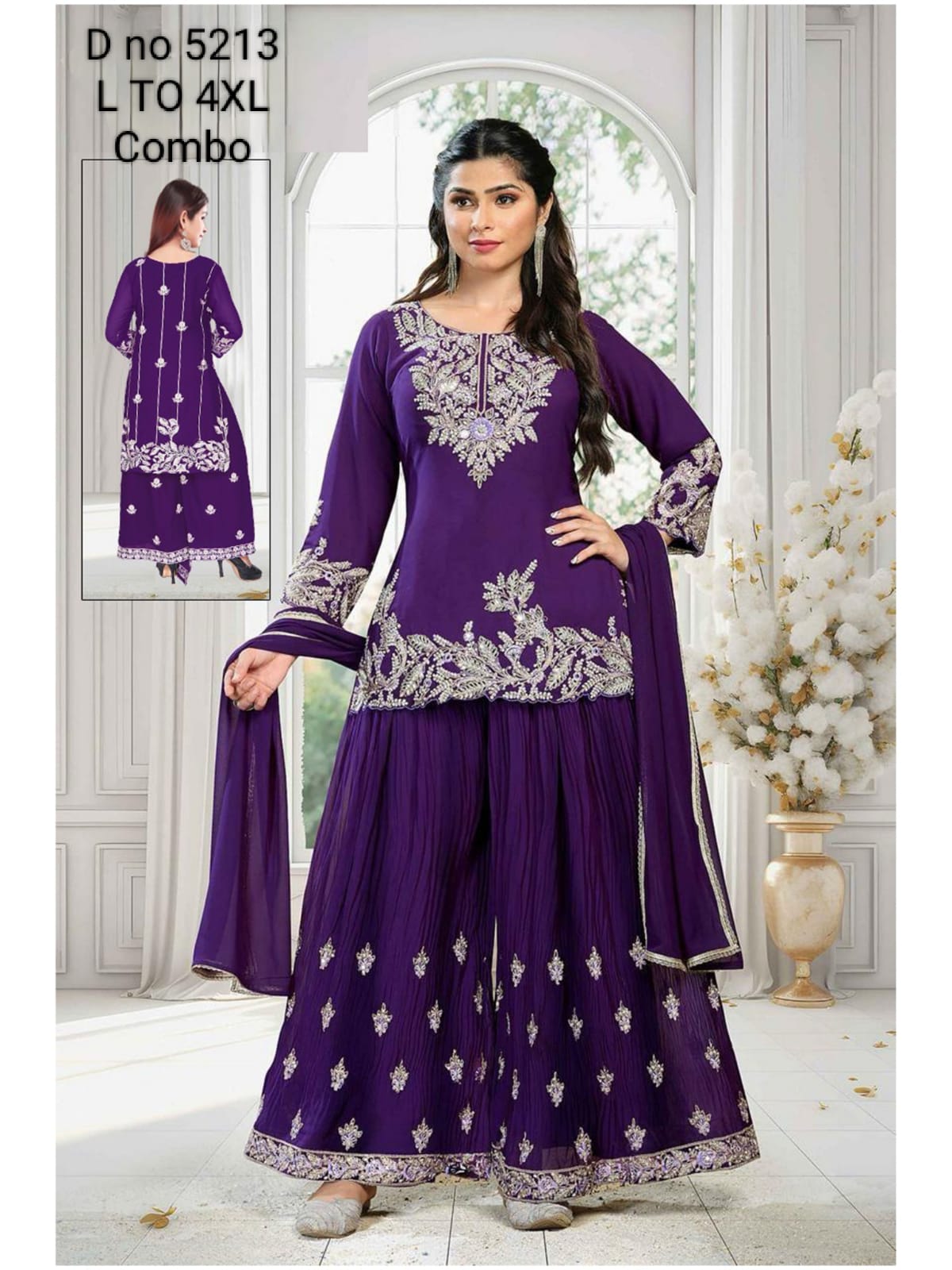 Georgette Fabric Kurti Set