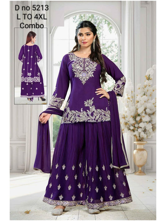 Georgette Fabric Kurti Set