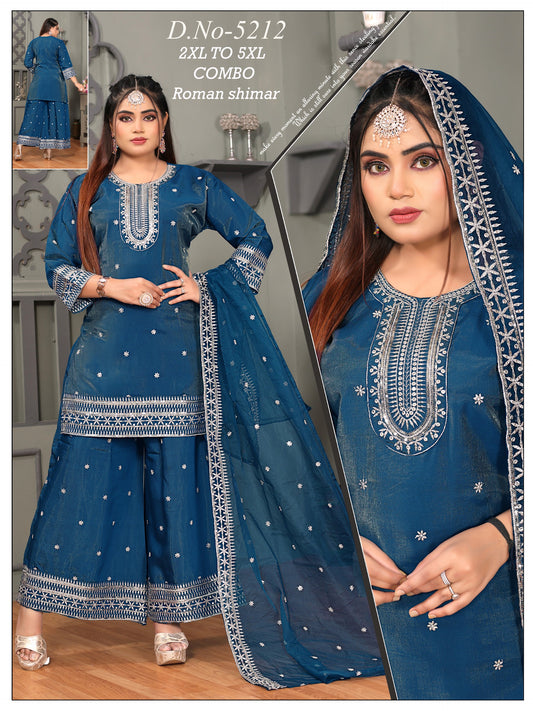 Roman Shimar Fabric ethinic kurti big size