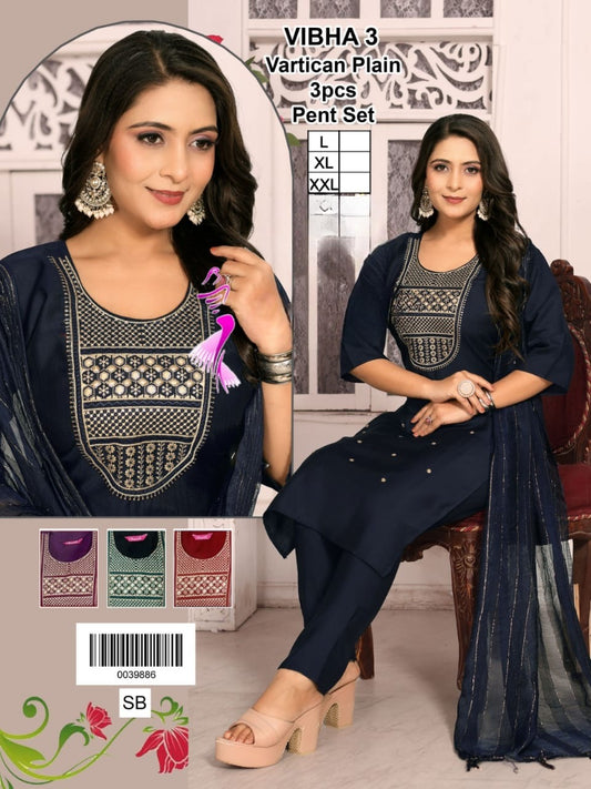 Vatanic Fabric Plain Kurta Set