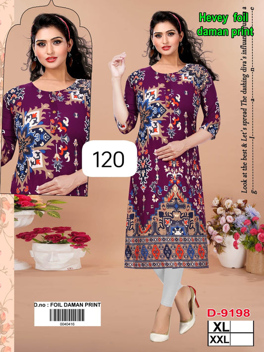 Girls' heavy foil print