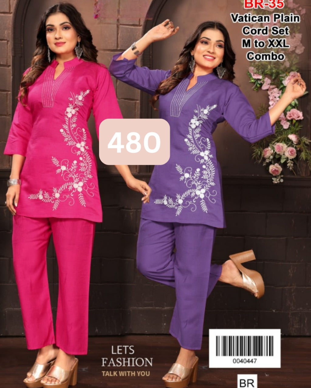 Reyon Printed Co-ord Set kurti