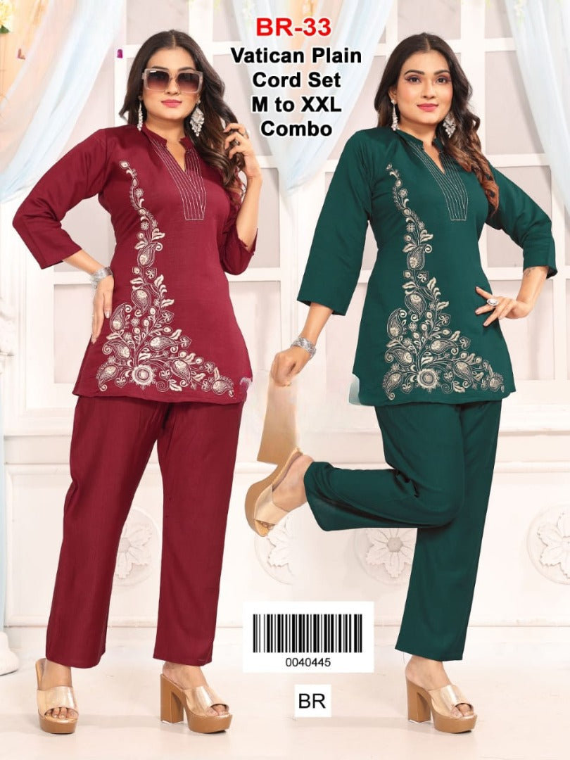 Reyon Printed Co-ord Set kurti