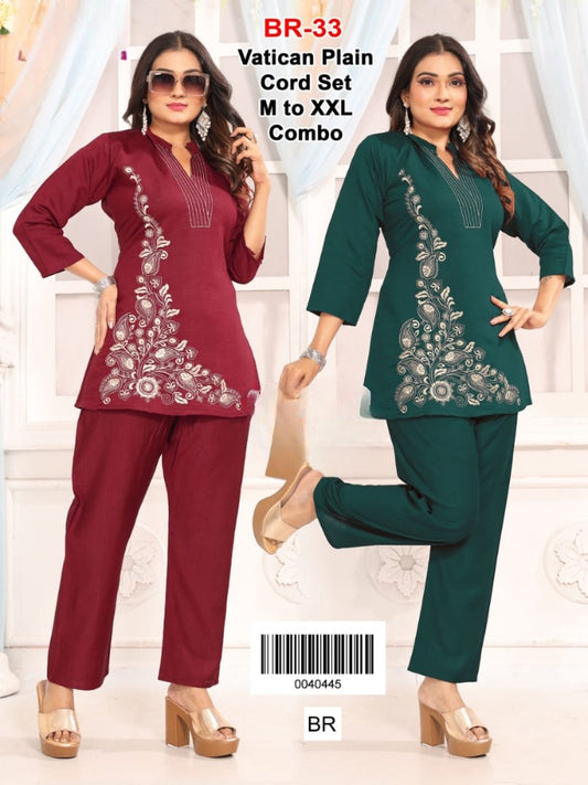 Reyon Printed Co-ord Set kurti