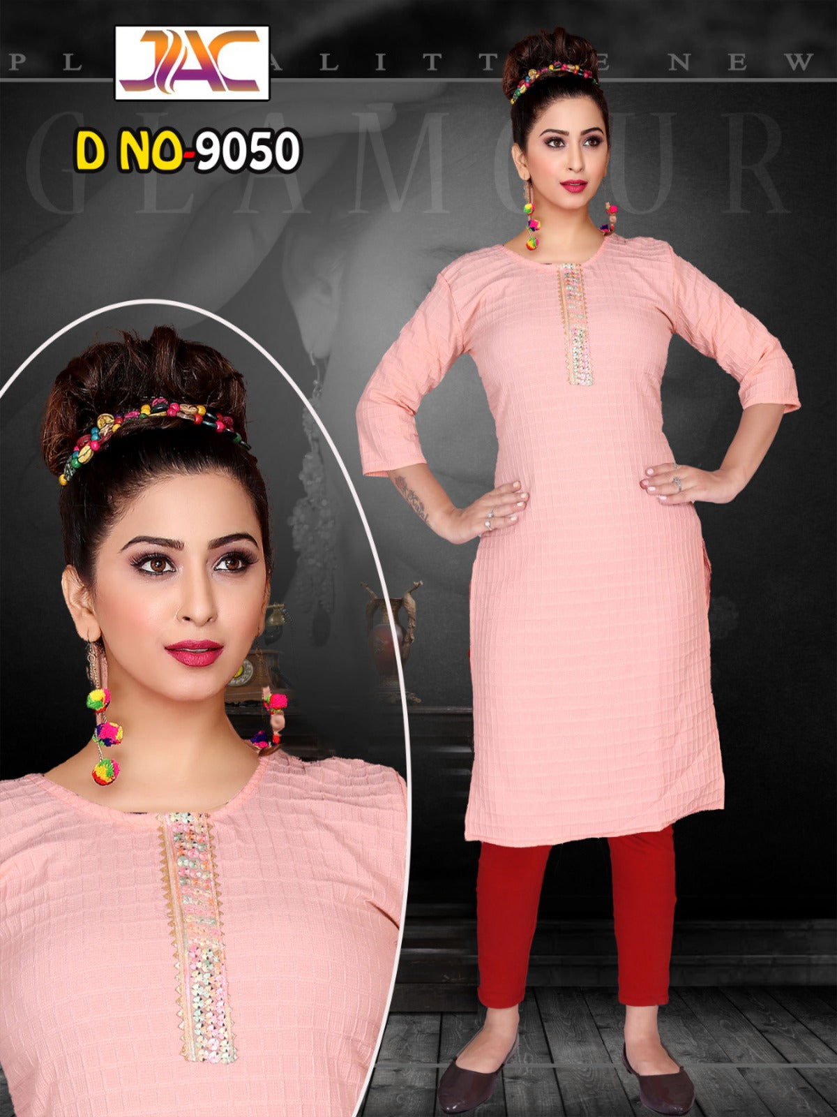 Girls' Printed  Anarkali Kurti