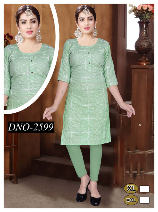 Girls'  reyon   kurti