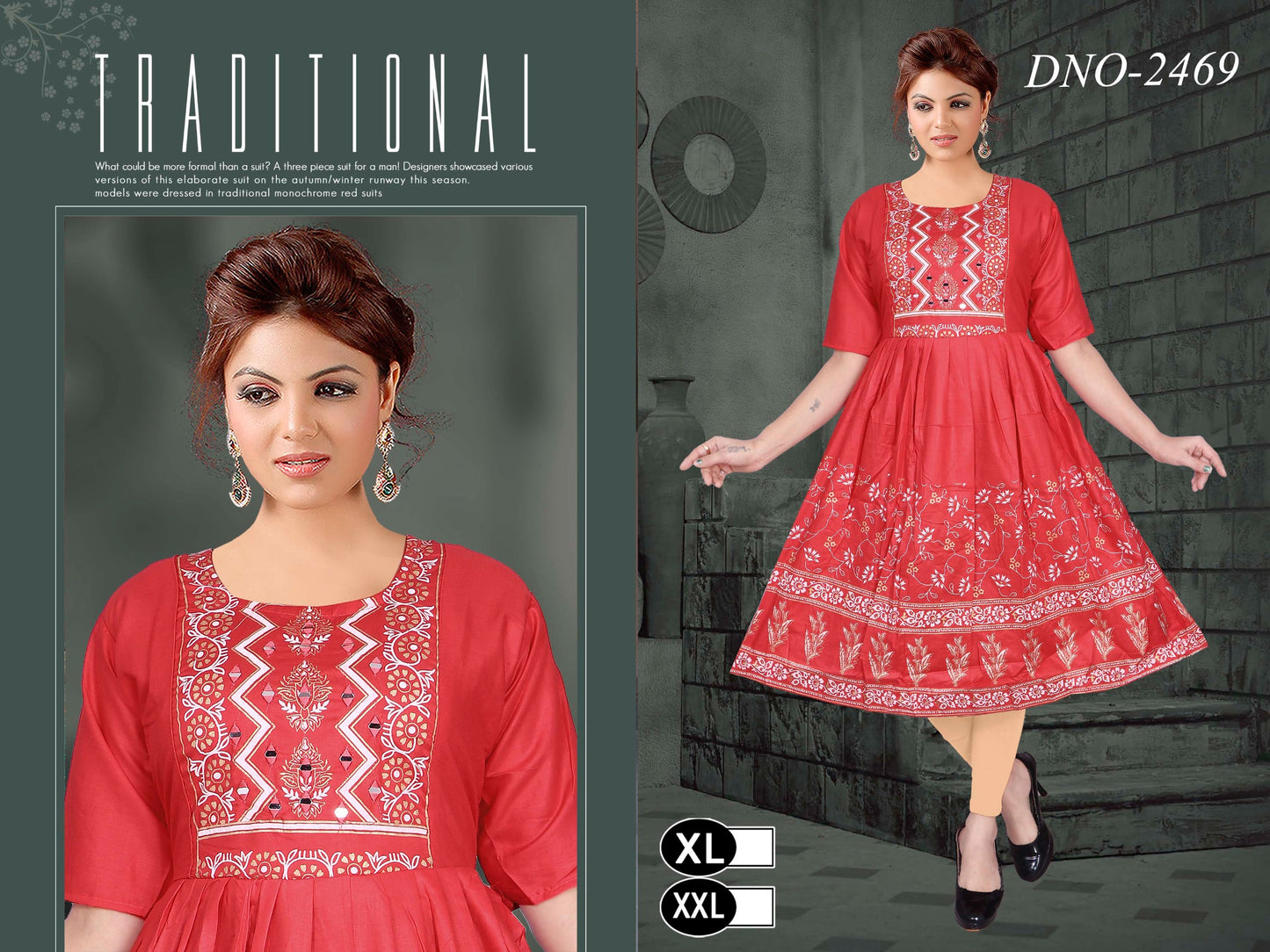 Girls'  reyon  Style insicint kurti