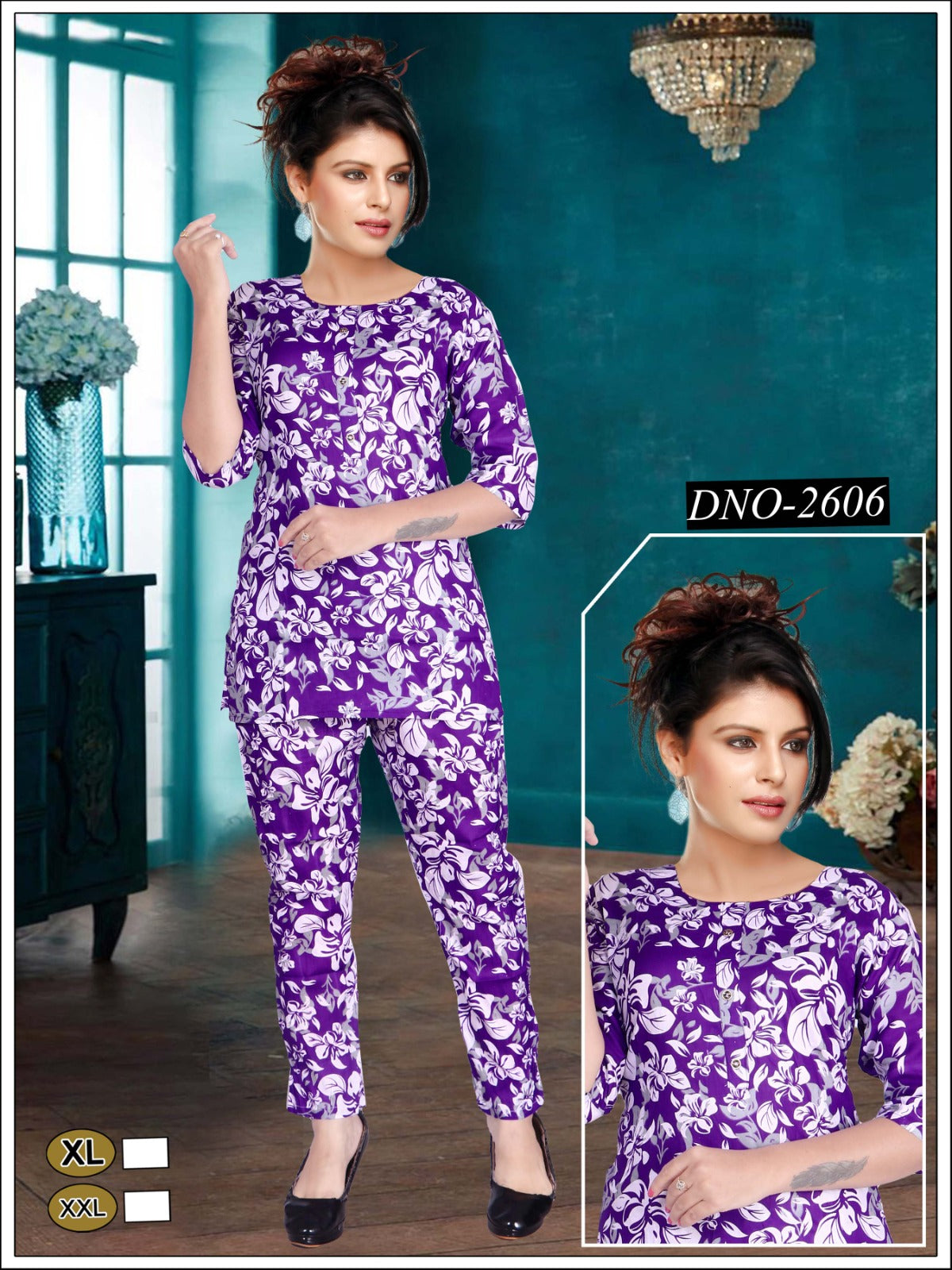 Girls'  reyon  Night suit