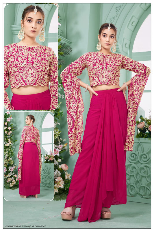 Blooming georgetee sharara set