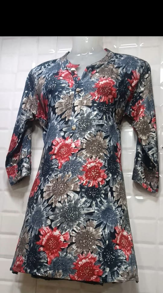 BIG SIZE | Beautiful 'Prints' Premium Quality Short Kurti | INR. 204