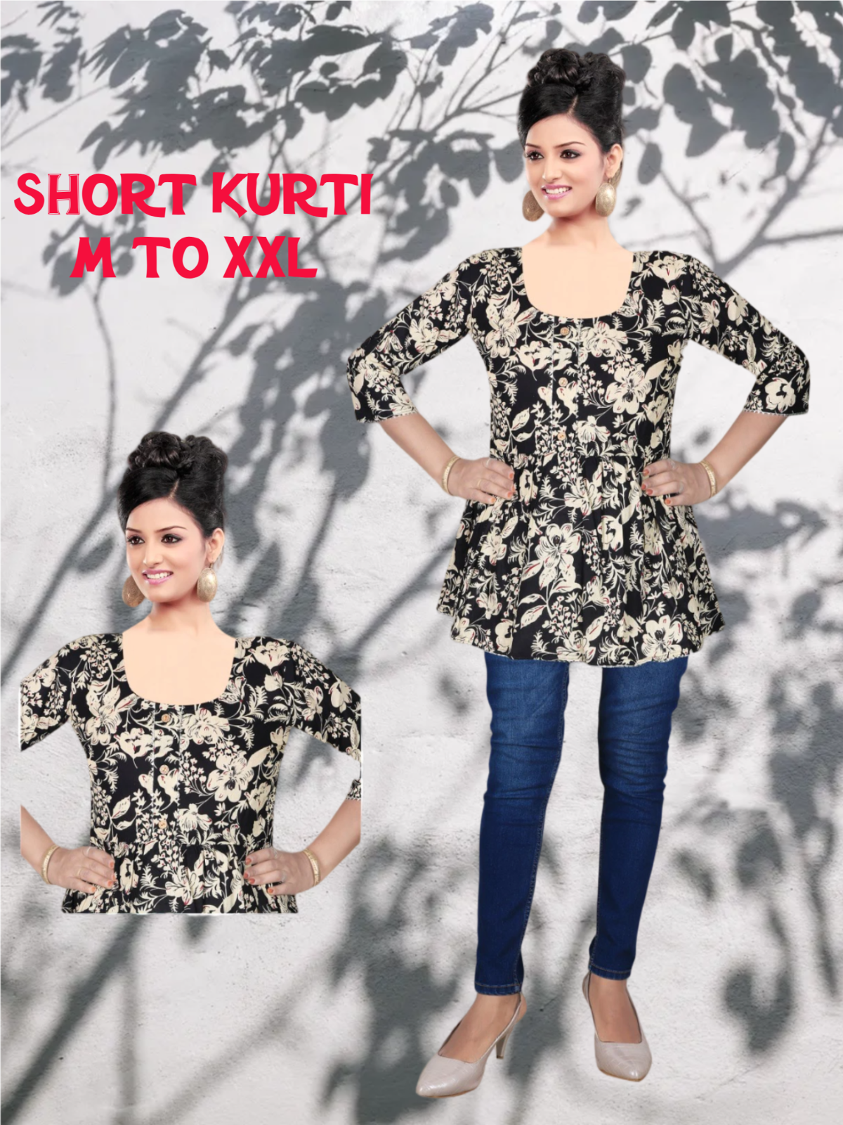 Short Kurti pure Heavy cotton - BRAND Krrish