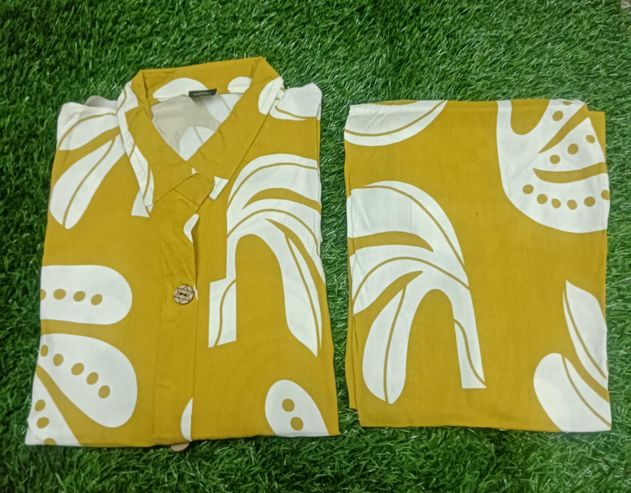 Co-ord collar Short RAYON