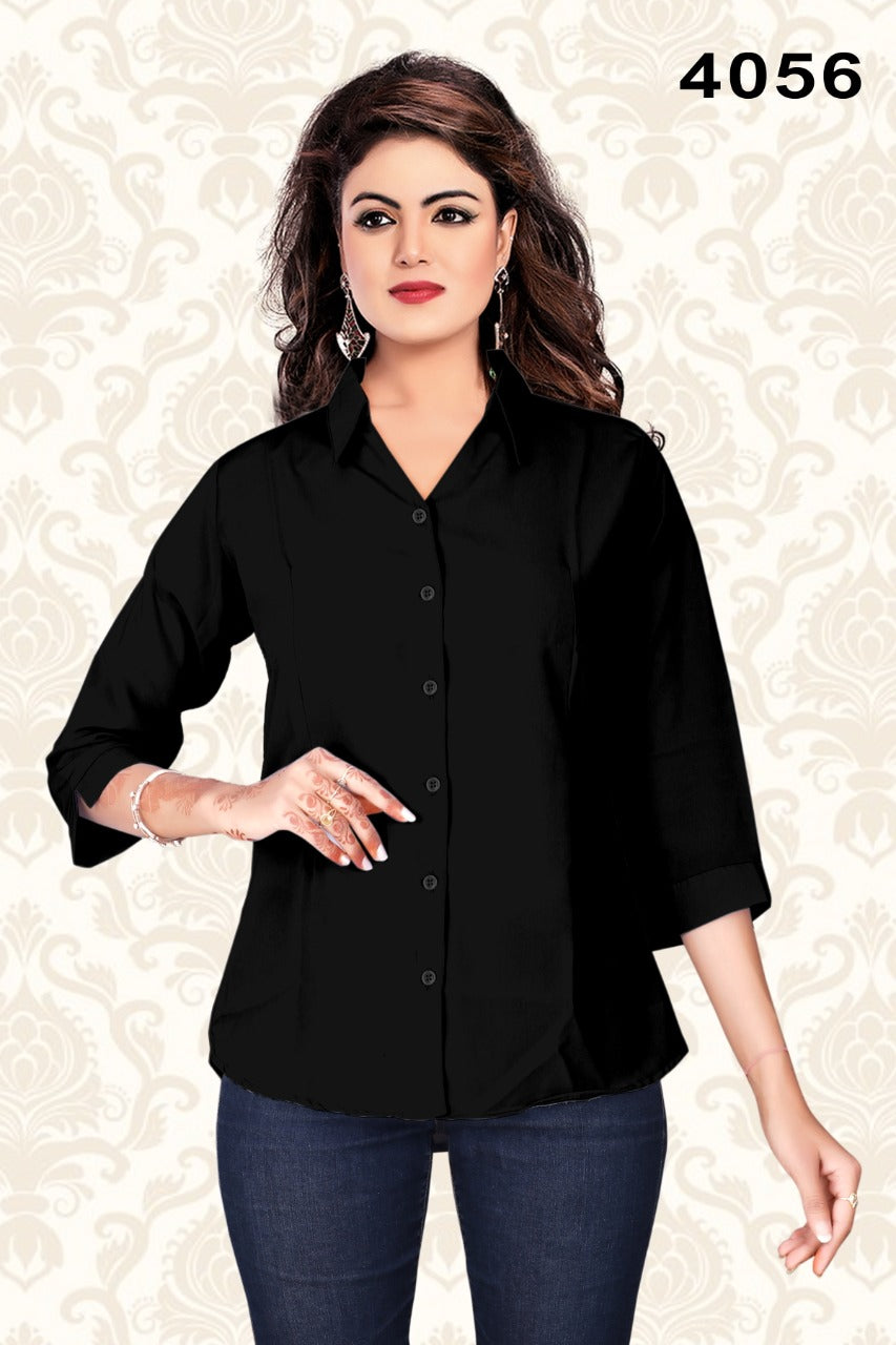 Formal Solid Shirts For Women