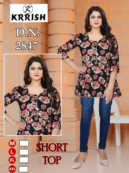 Short Kurti pure Heavy cotton - BRAND Krrish