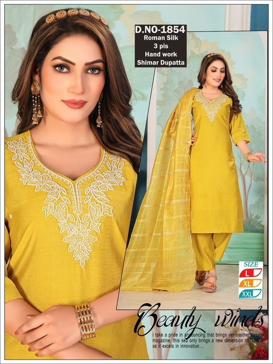 Yellow Beauty- handwork 3pc set